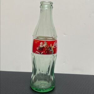1998 Christmas Coca-Cola Classic Santa & Children Empty Collector Bottle - 7.5”